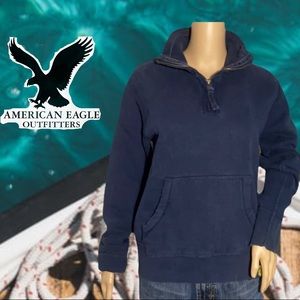 American Eagle navy blue pullover sweatshirt